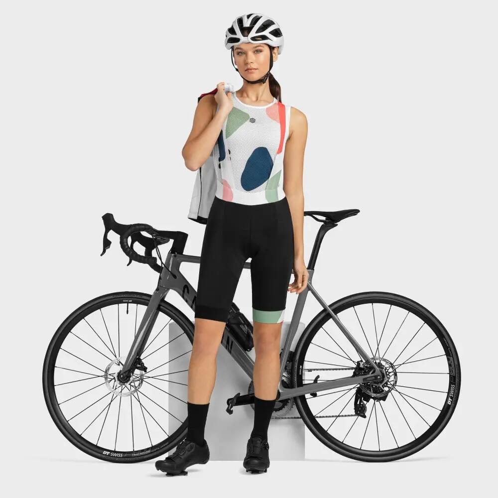 Sous-maillot vélo femme Cyclisme Camerig Blanc 4/7