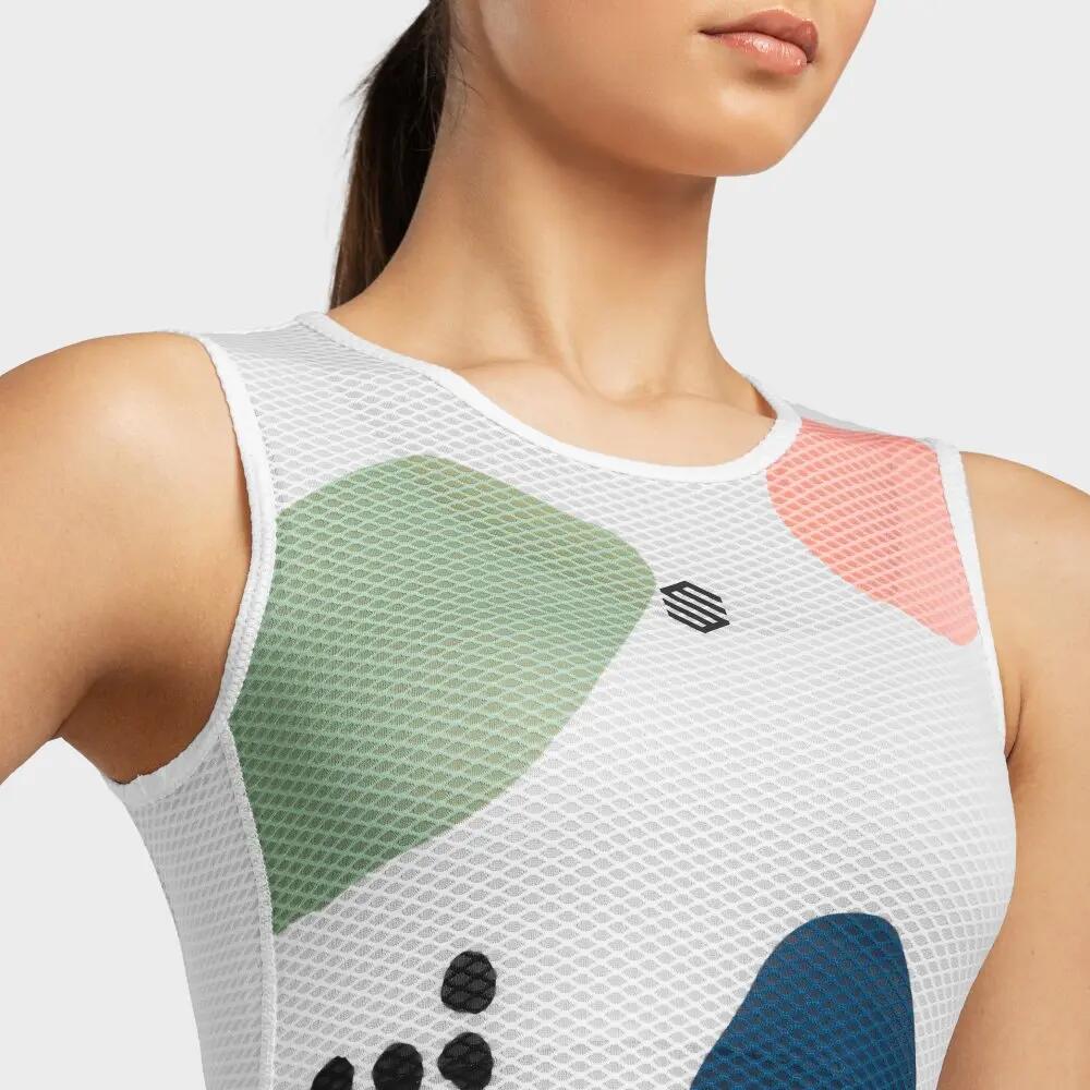 Sous-maillot vélo femme Cyclisme Camerig Blanc 6/7