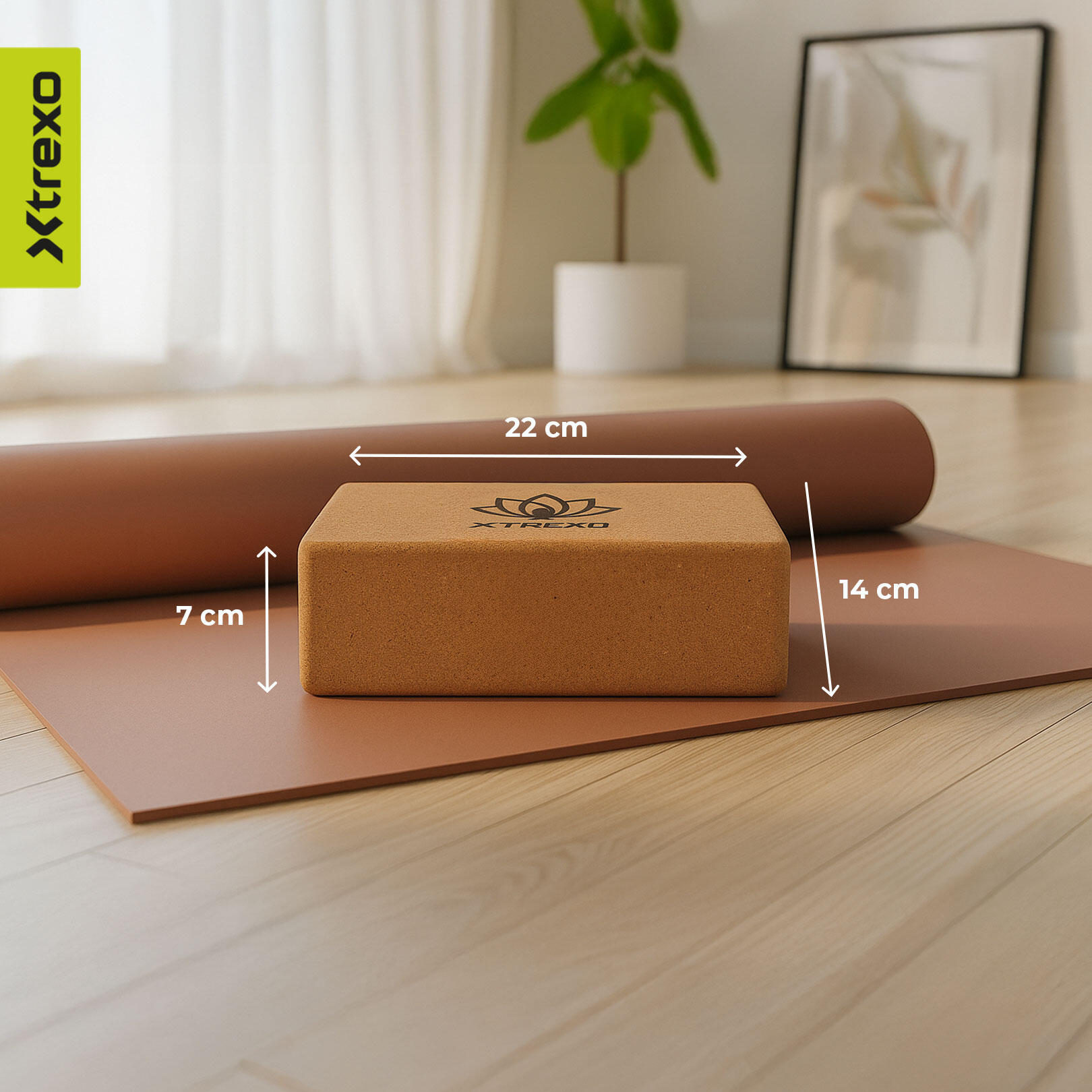 XTREXO Kork-Yogawürfel TXO-B4Z077-NC 7/7