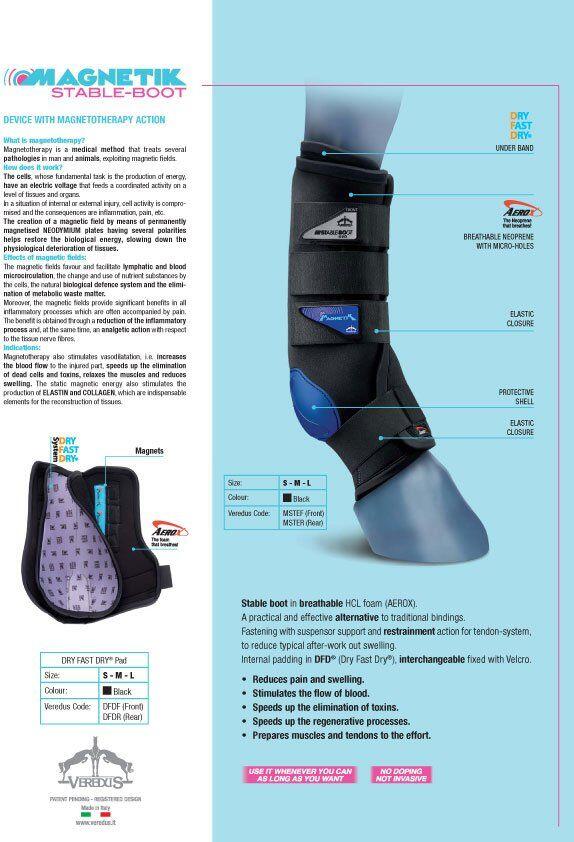 Veredus Magnetik Stable Boot Front Zwart - 2/2