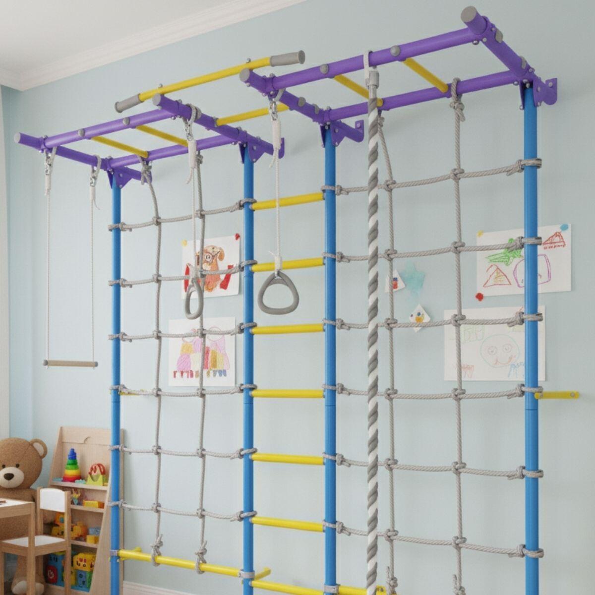 Enfant Gymnastique Montessori Aire de Jeux 219x154 cm Kometa Next 5 Dual Violet 3/7