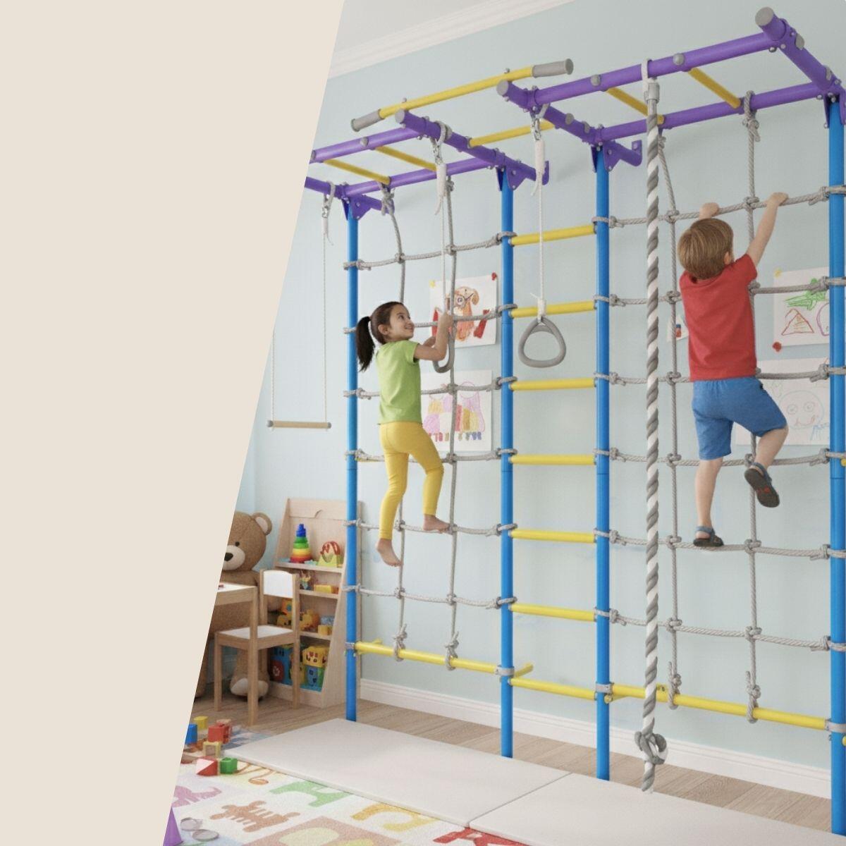 Enfant Gymnastique Montessori Aire de Jeux 219x154 cm Kometa Next 5 Dual Violet 2/7