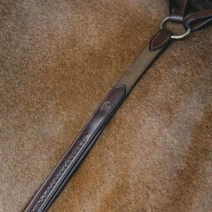 Braided bridge hunting collar for horse Dy'on