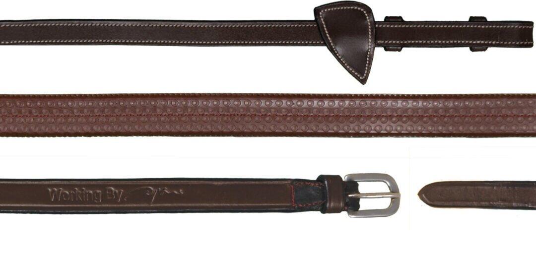Dyon 5/8 Rubber Teugels - Working Bruin -