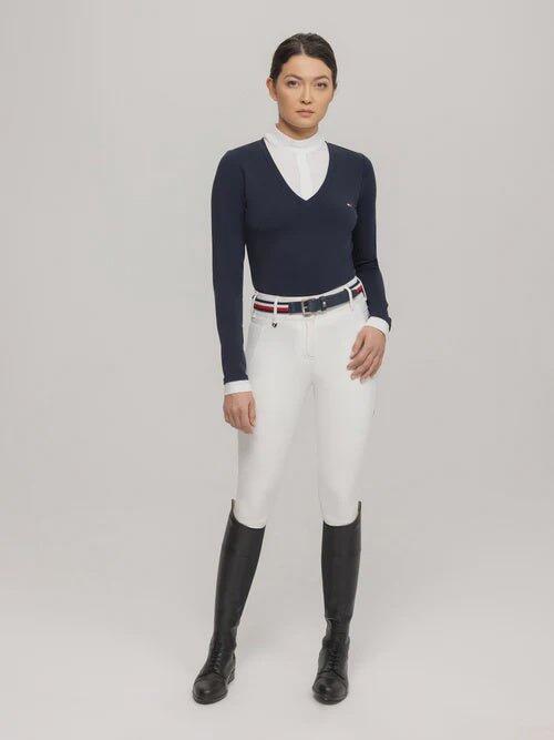 Tommy Hilfiger Equestrian Montana 2-in-1 Wedstrijdshirt Dames Zwart - 5/6