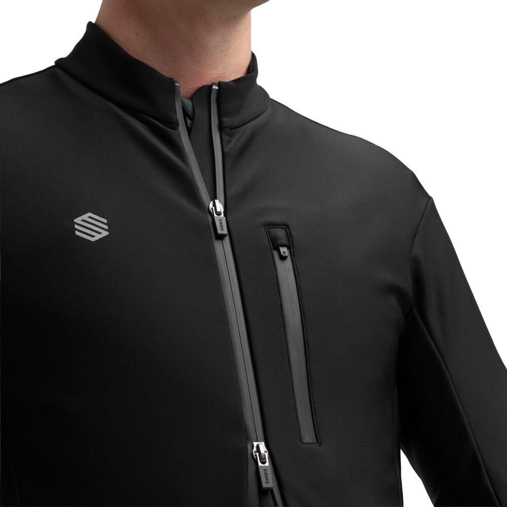 Veste vélo softshell homme Cyclisme J3 Seymour Noir 5/7