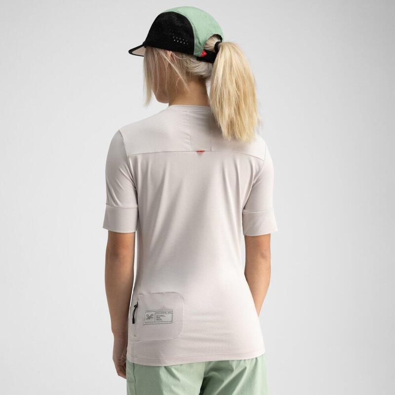 Tricou de pe pietriș pentru femei Isla Sur Gri Argintiu