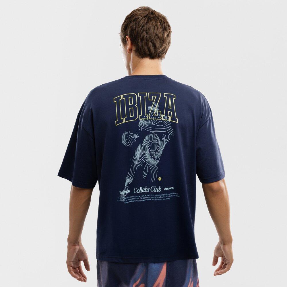 T-shirt ample homme Lifestyle IBZ Ibi Blue Stone Bleu 6/6