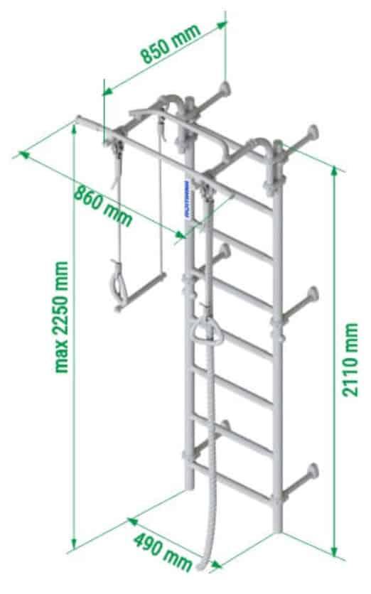 Kometa Next 3 Espalier Enfant en Bois 6/7