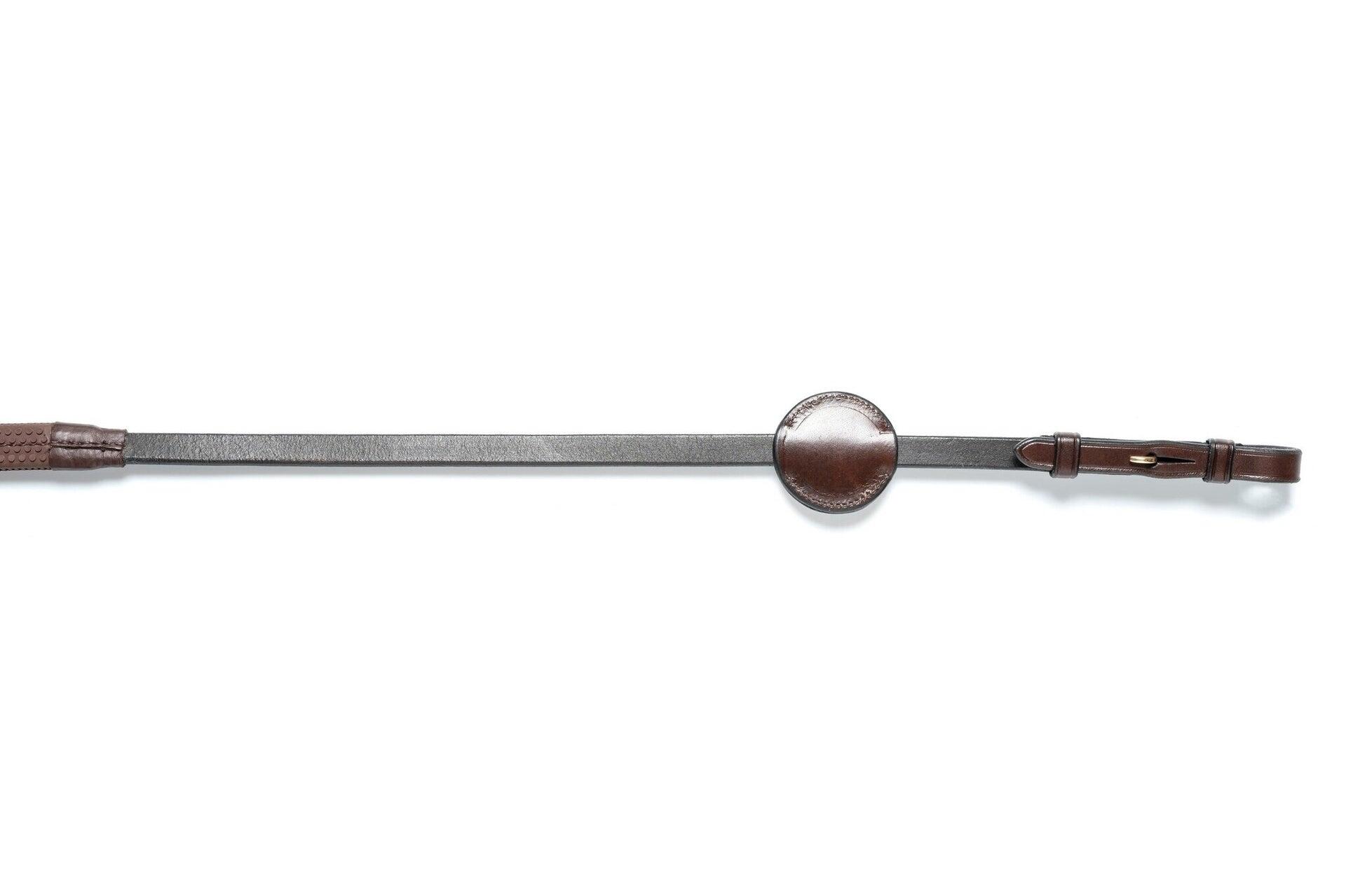 Trust Maastricht 1/2inch Rubber Reins 7 Stops Zwart - 3/7