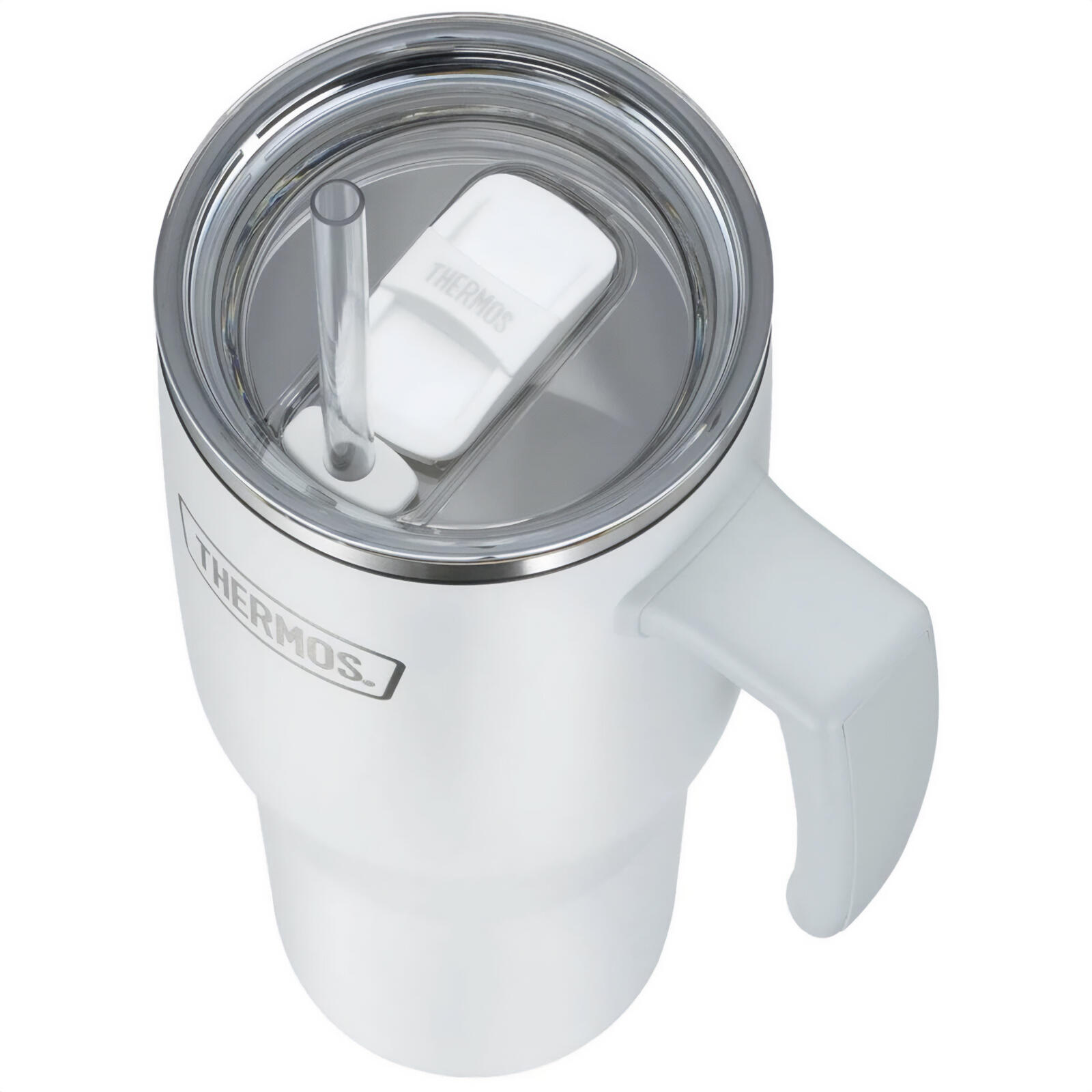 Gobelet Refreshing Gobelet isolant Bouteille à boire Poignée Paille 1,1 L 3/5