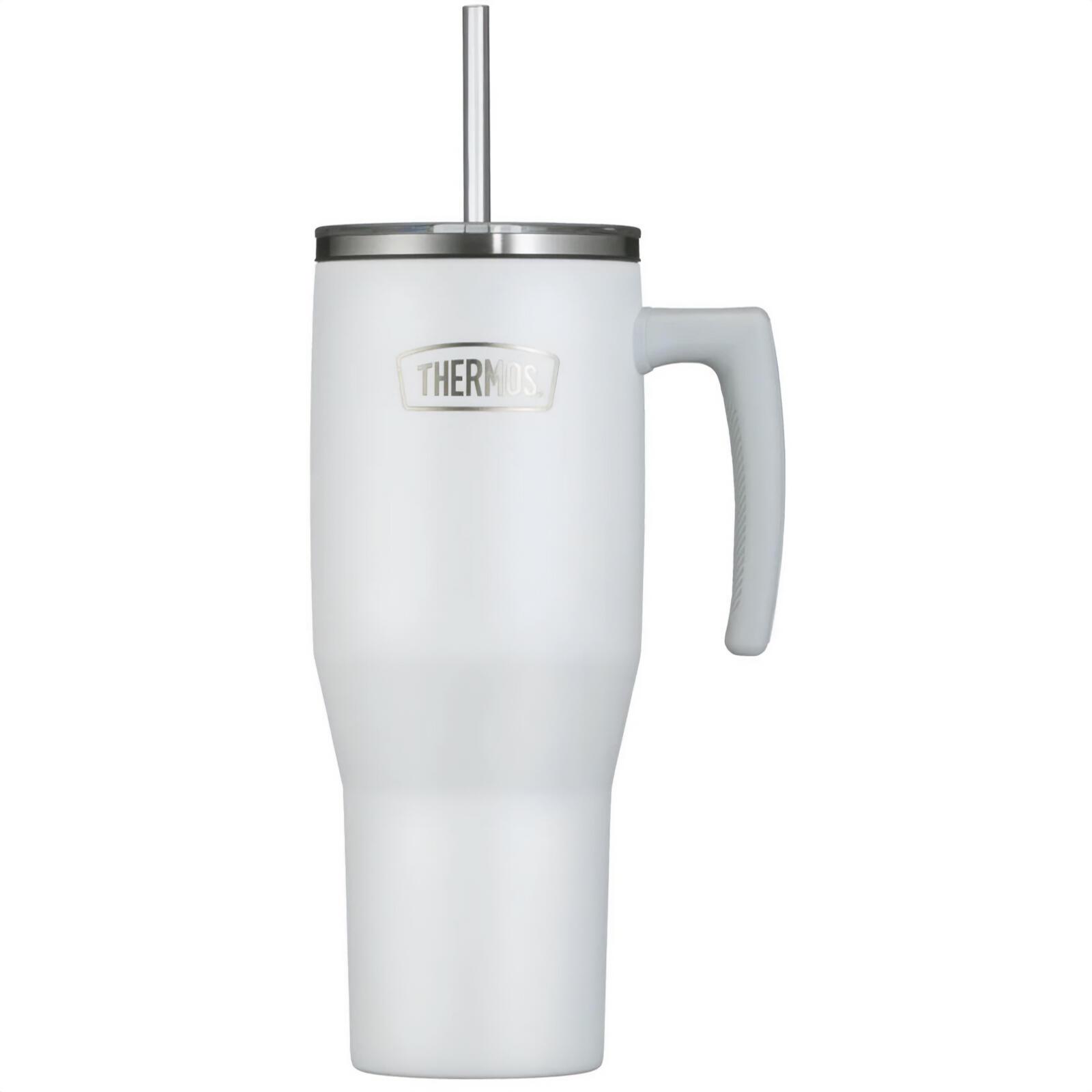Thermos - Gobelet Refreshing Gobelet Isolant Bouteille À Boire Poignée Paille 1,1 L - Verre - Blanc - Decathlon