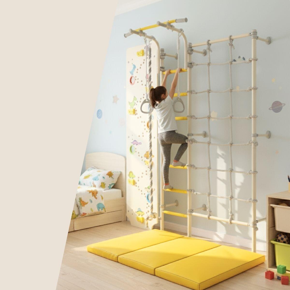 Espalier per Bambini con Parete d'Arrampicata Dino Rete Kometa Next 3 Provence 2/7