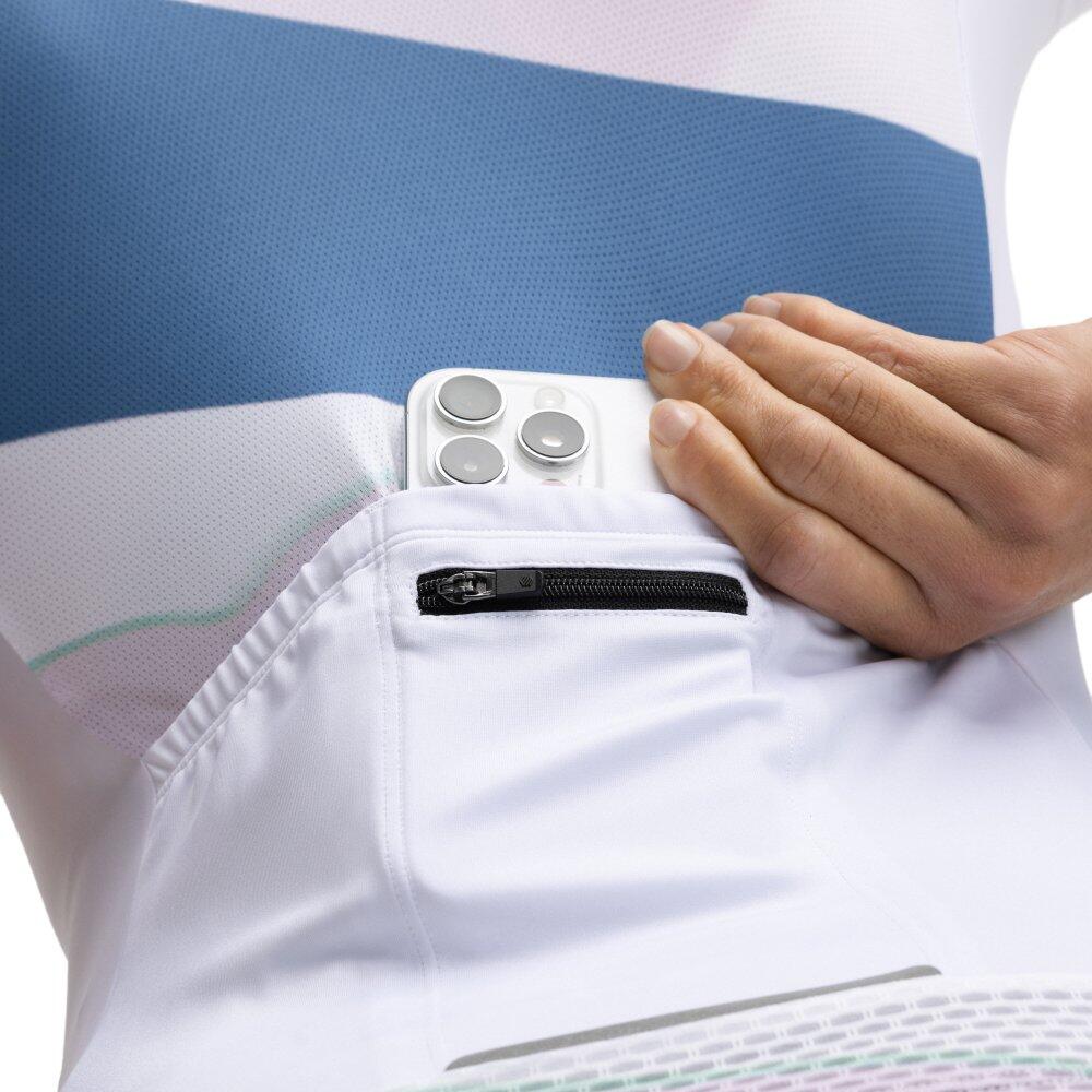 Damen Radsport kurzärmeliges radtrikot für M2 Provence Weiß 5/8
