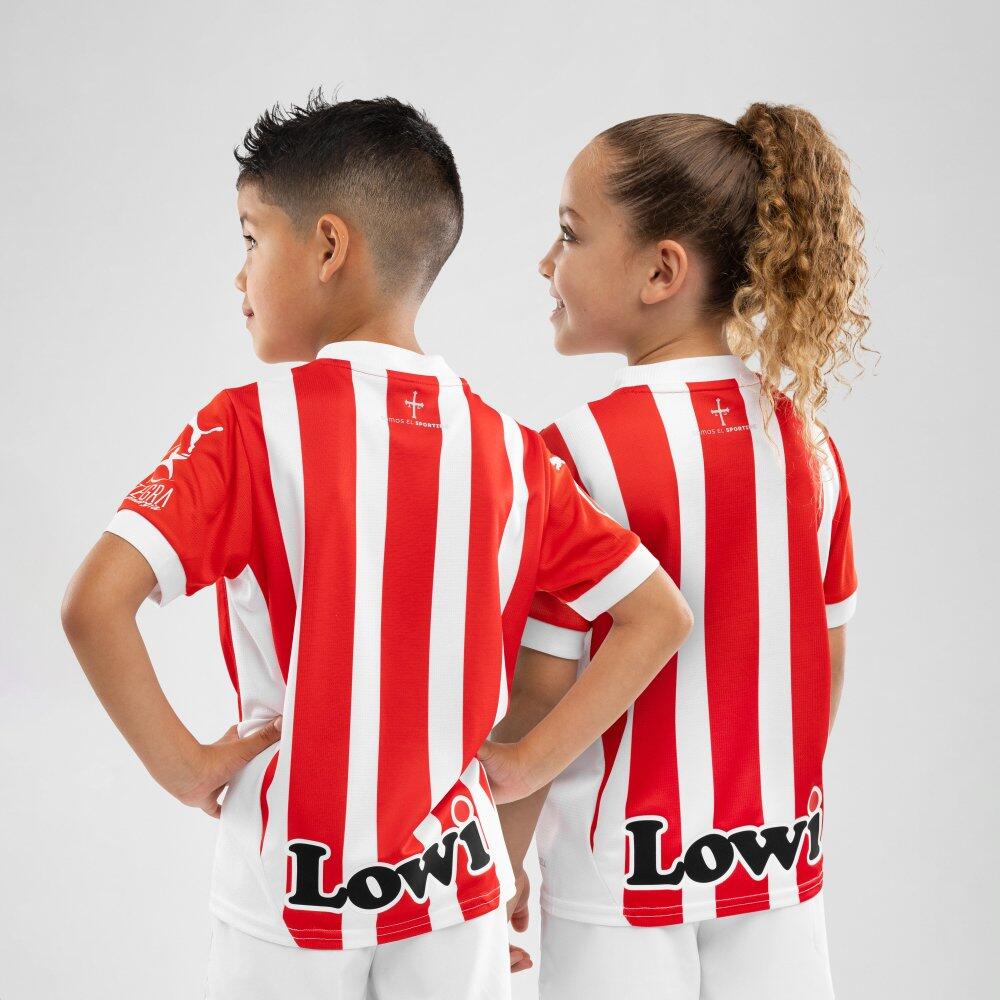 Kinder Football offizielles real sporting de gijón puma fußballtrikot für Rea 6/6