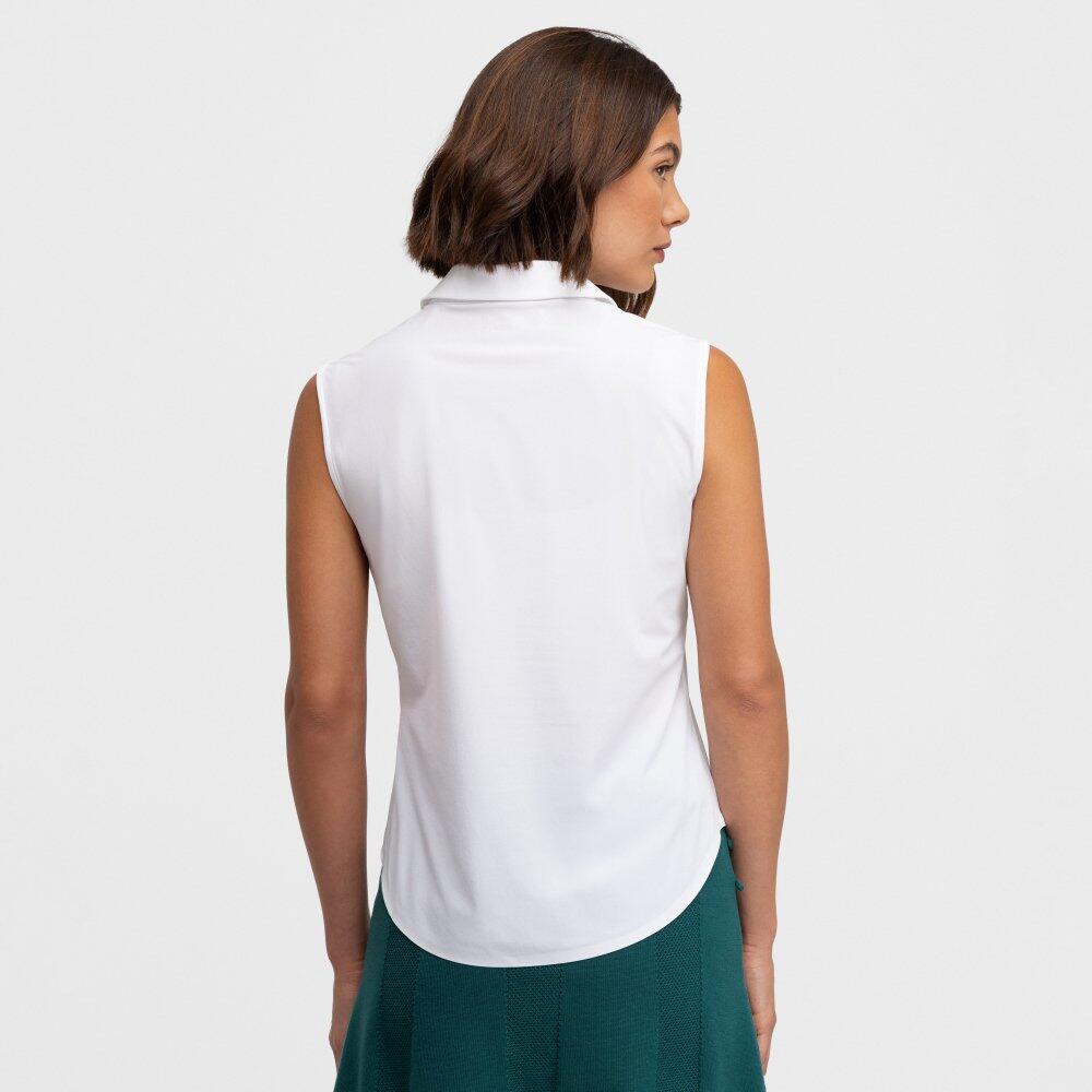 Polo da golf da donna alte performance Llorea White Bianco 6/8