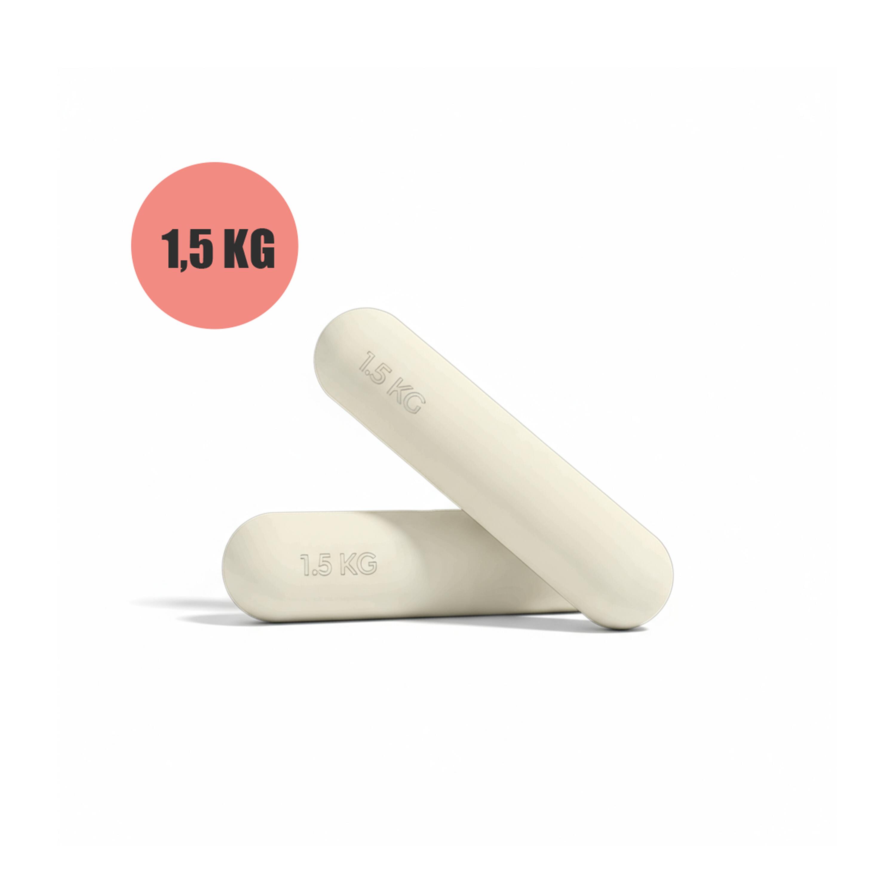 ZESTAW HANTLE HANTELKI DO ĆWICZEŃ PILATES FITNESS 2x 1,5KG 2/7