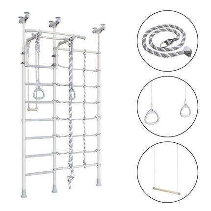 Merkur 3 - Sprossenwand aus Metall mit Deckenmontage