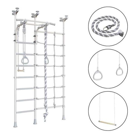 Merkur 3 - Sprossenwand aus Metall mit Deckenmontage