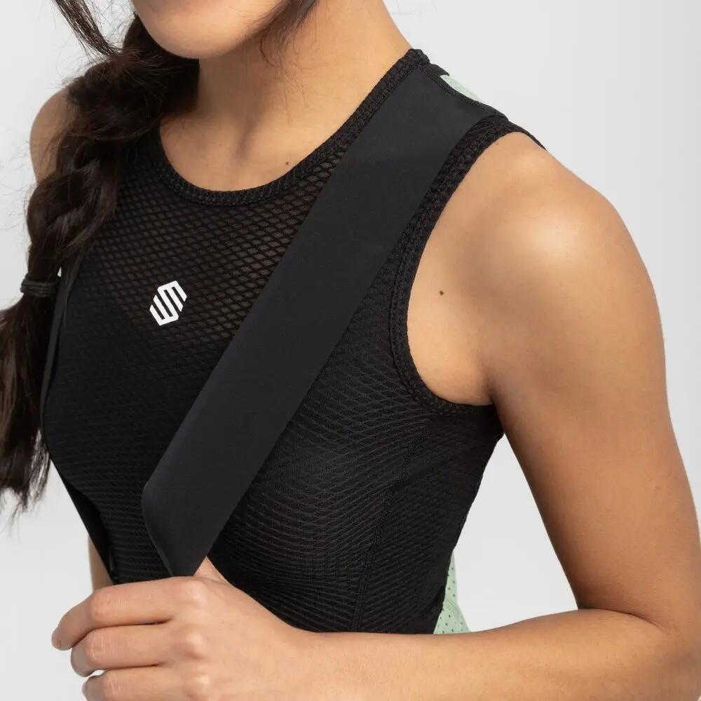 Dames Fietsen gravel korte fietsbroek Conifer Groen 6/7