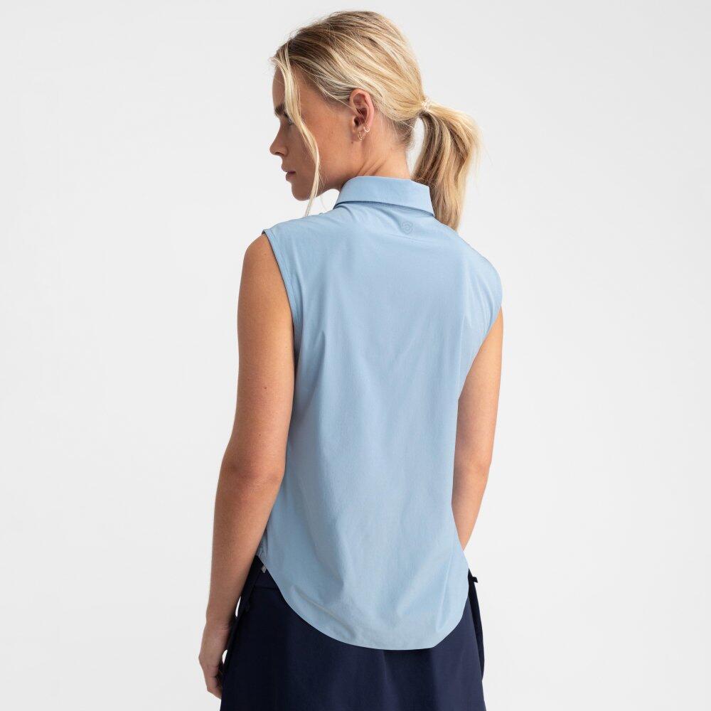 Damen Golf Ärmelloses funktions-poloshirt Llorea Blue Blau 6/8