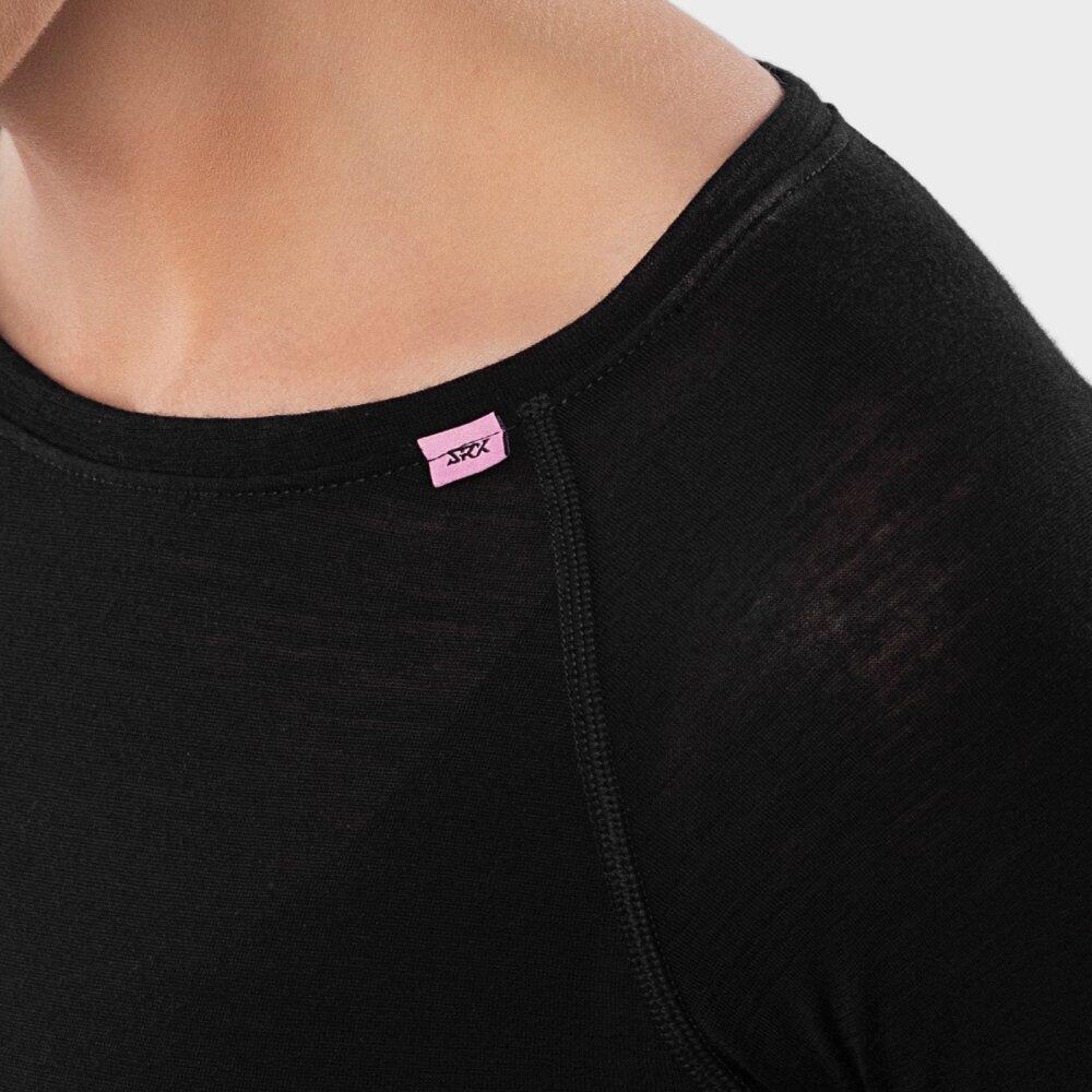 Sous-maillot vélo laine femme Cyclisme SRX Team Noir 6/7