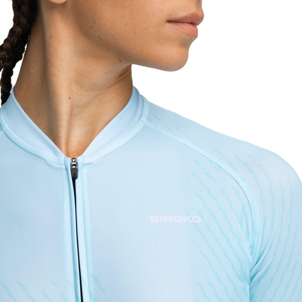 Camisola ultraleve de ciclismo mulher M2 Prix Turquesa 5/8