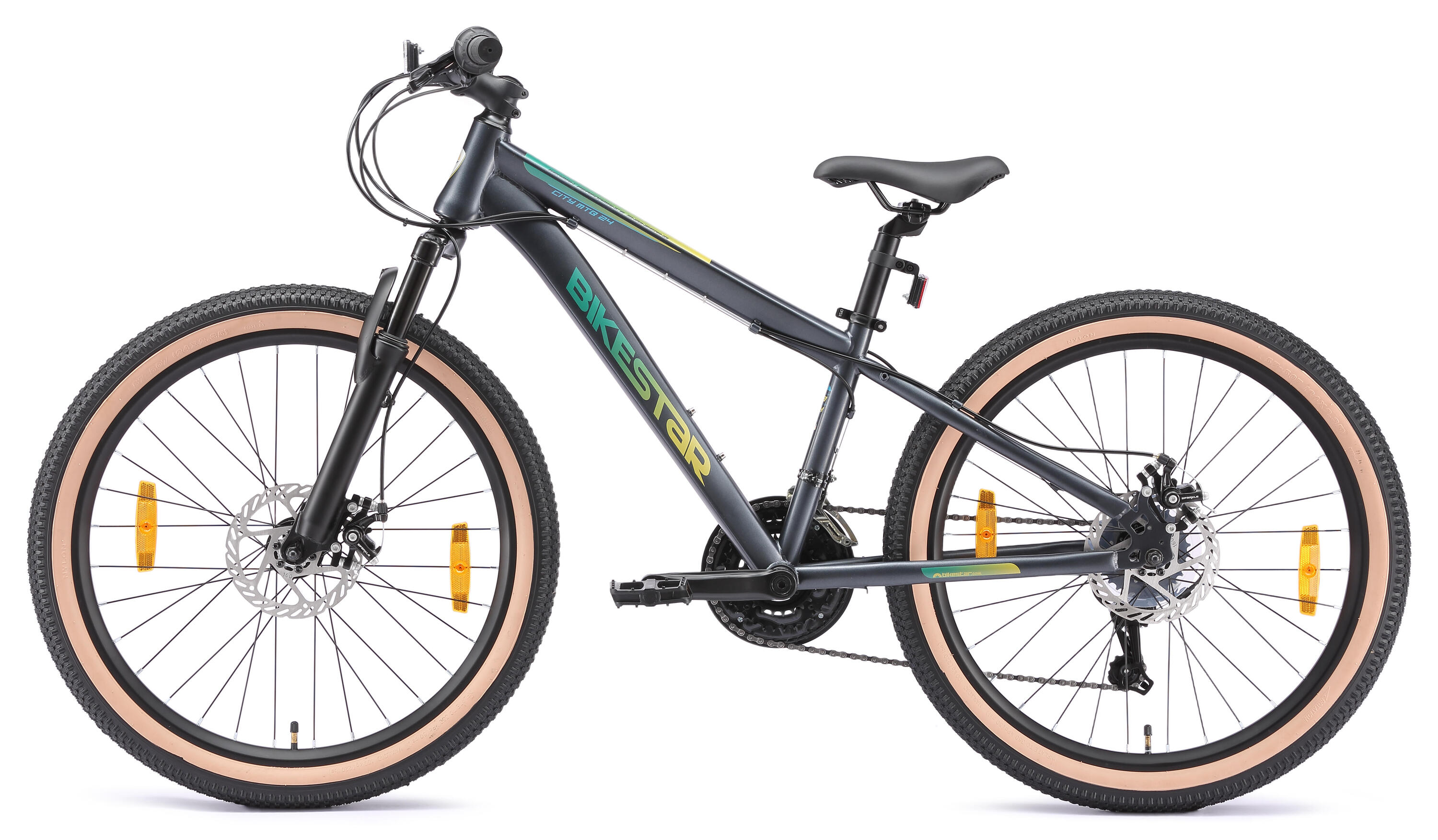 MTB 24" bicicleta infantil 9 años, hardtail, 21 marchas, frenos de disco 3/7