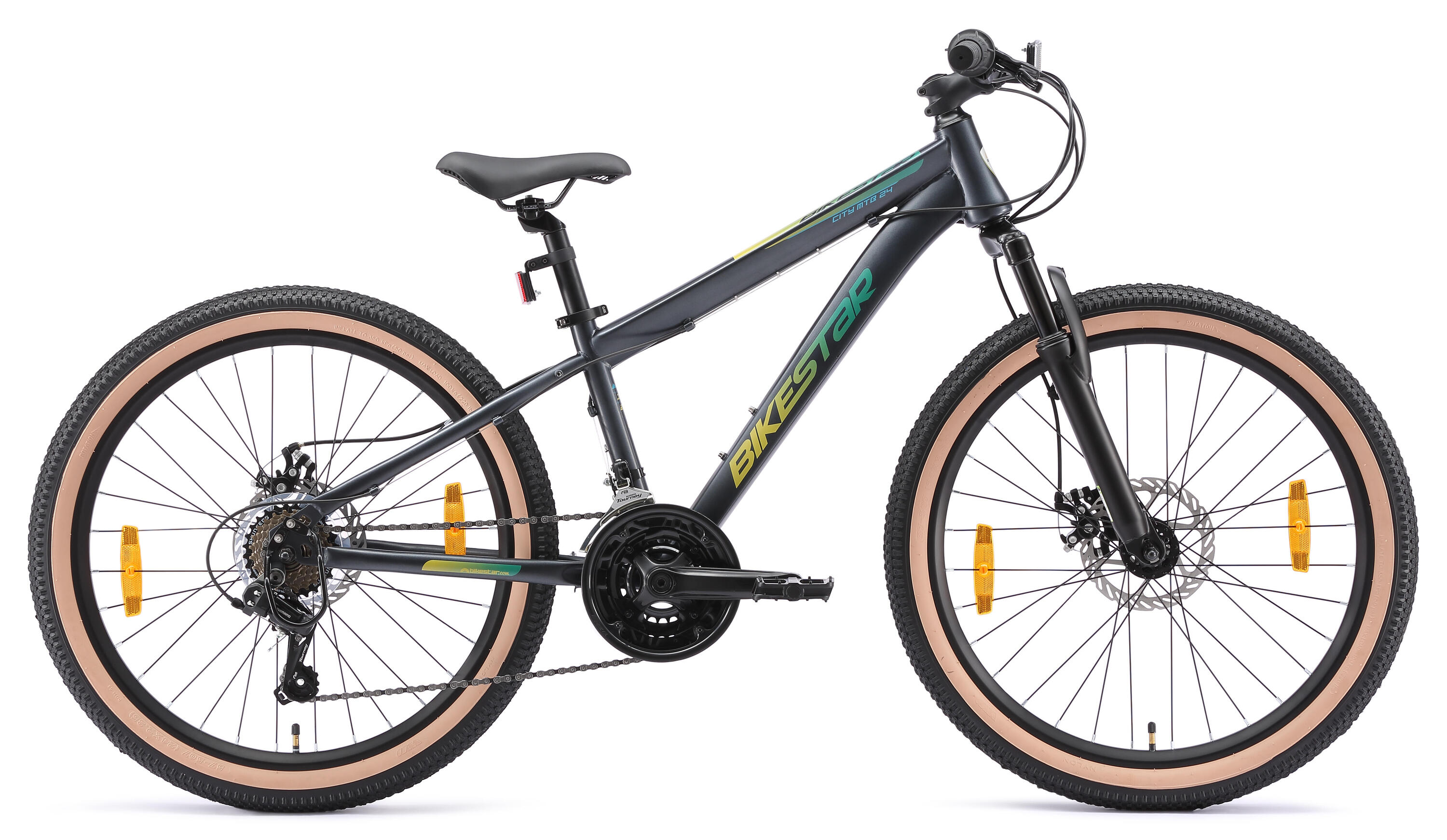 MTB 24" bicicleta infantil 9 años, hardtail, 21 marchas, frenos de disco 2/7