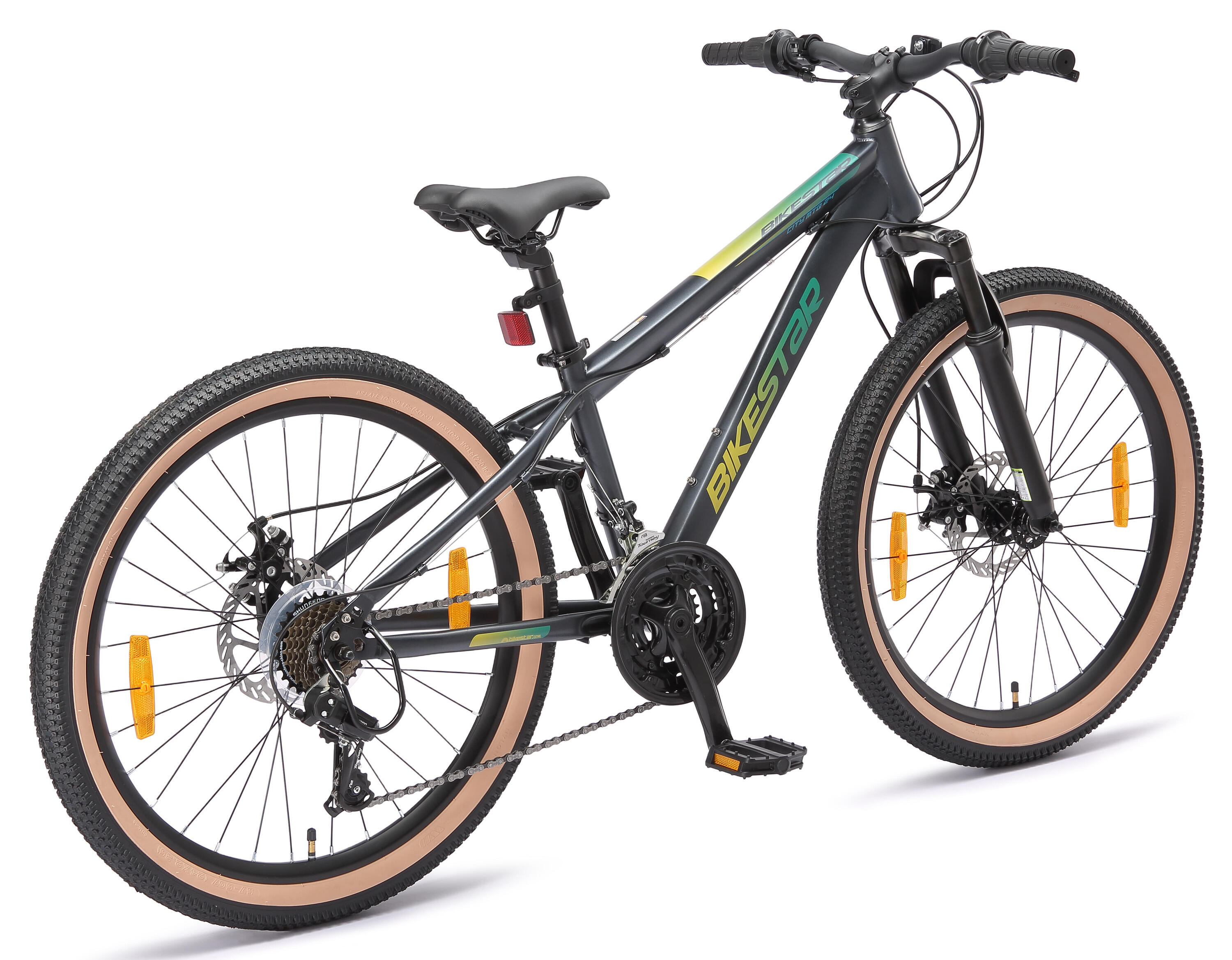 MTB 24" bicicleta infantil 9 años, hardtail, 21 marchas, frenos de disco 4/7