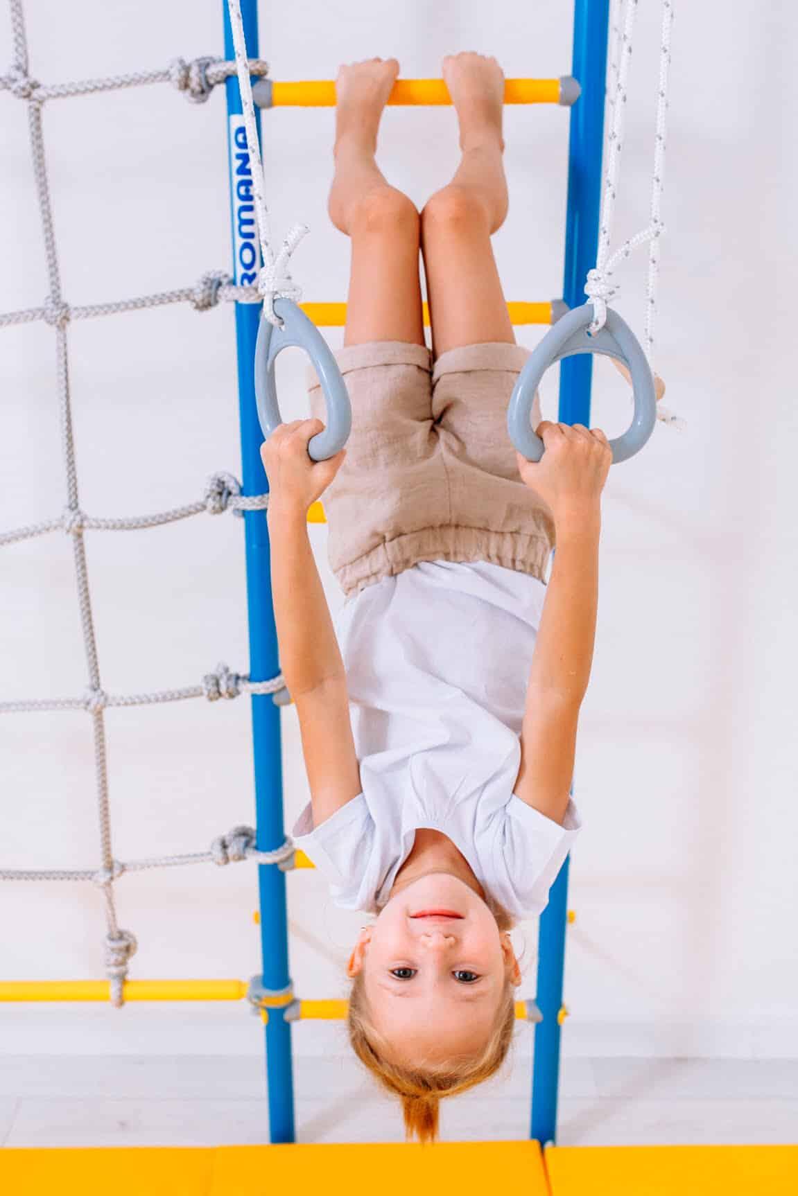 Enfants Gymnastique Espalier avec Filet Kometa Next 5 Bleu 7/7