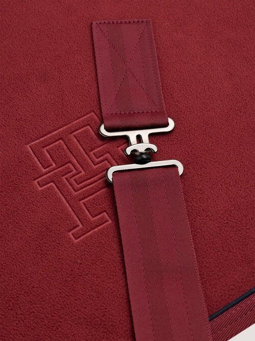 Tommy Hilfiger Equestrian Oxford Fleece Deken Rood - 5/5