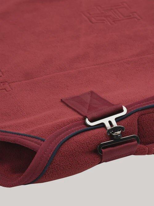 Tommy Hilfiger Equestrian Oxford Fleece Deken Rood - 4/5