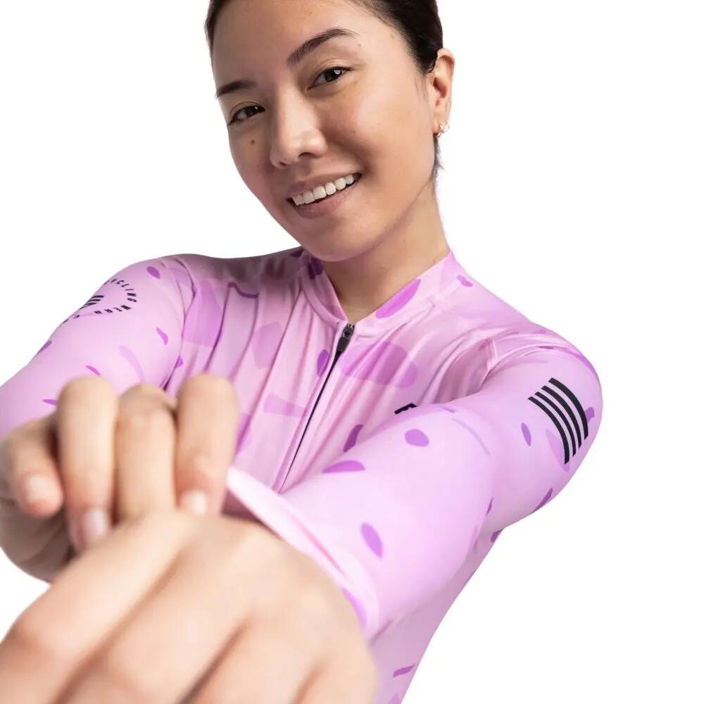 Camisola ultraleve de ciclismo mulher M2 Annie Lavanda 5/8