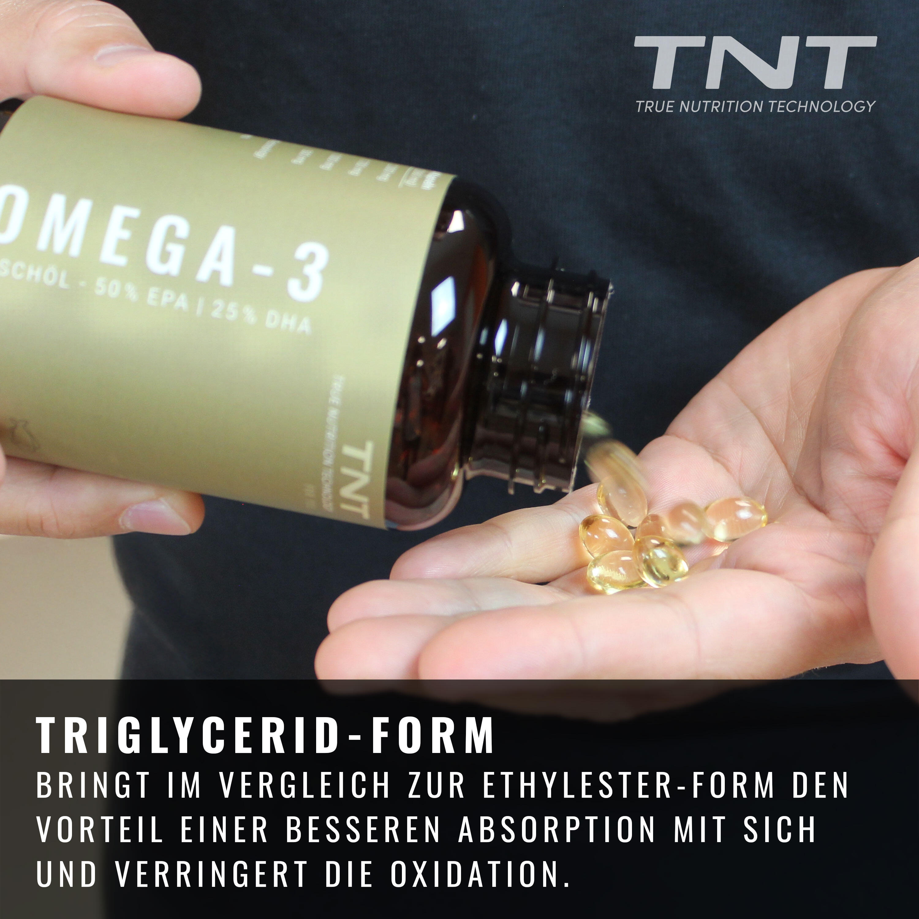 Omega-3 Fischöl Kapseln (50% EPA, 25% DHA) 2/6