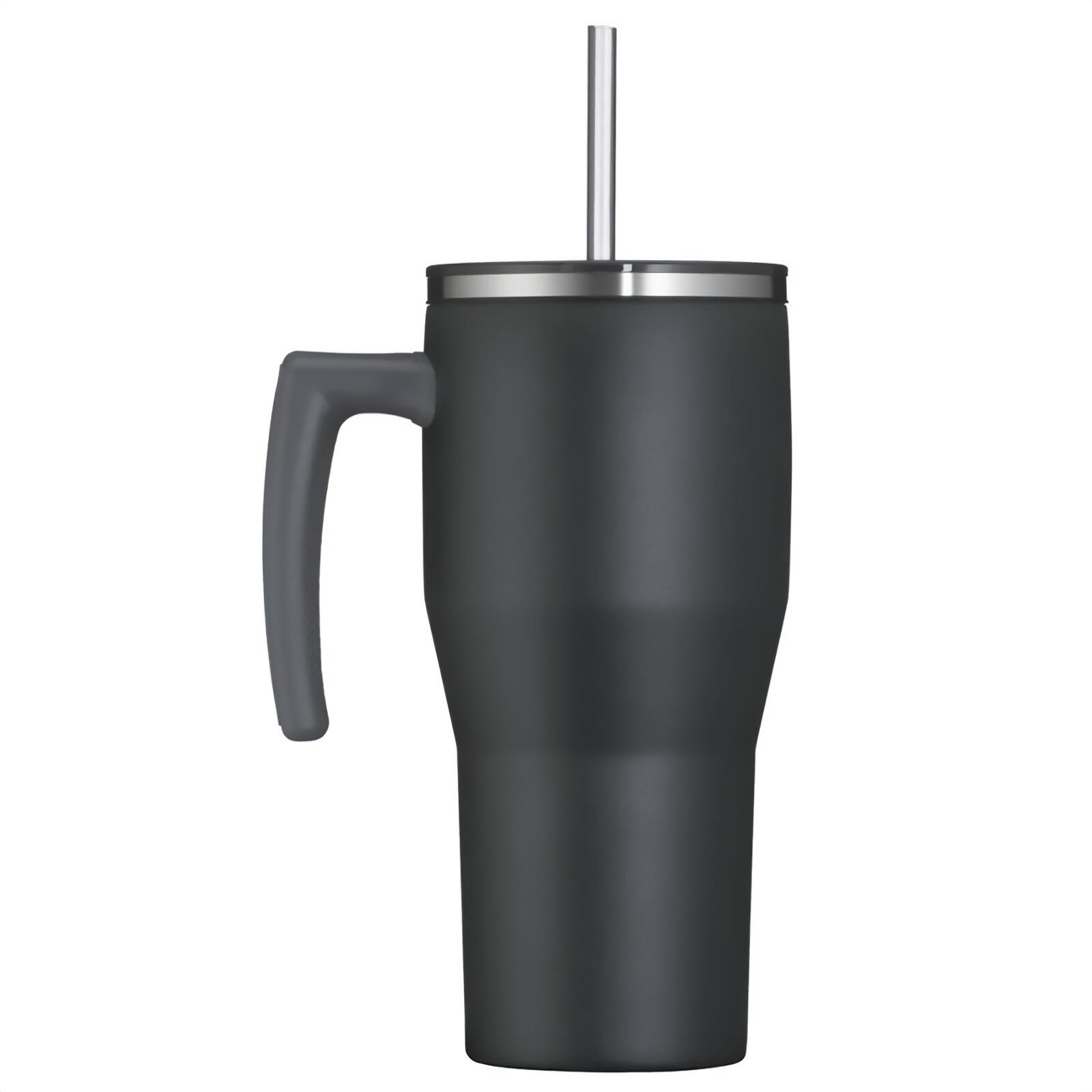 Gobelet Refreshing Gobelet isolant Bouteille à boire Poignée Paille 0,85 L 3/4
