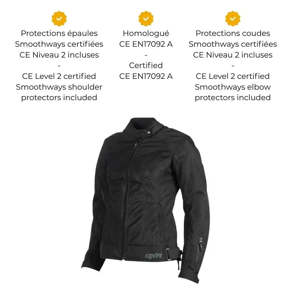 Blouson moto femme certifié | STREAM AIR EVO LADY 5/7