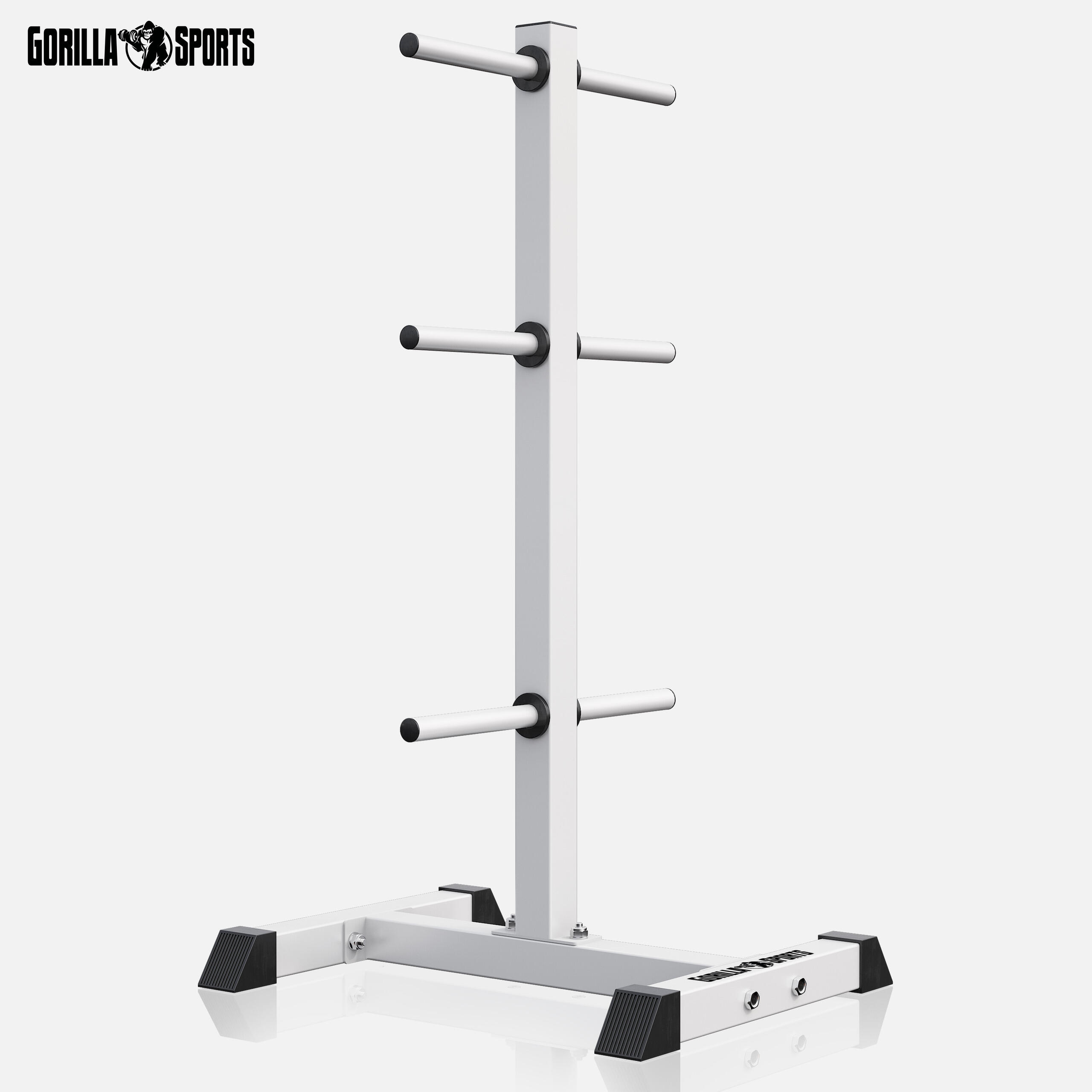 RACK DE RANGEMENT POUR POIDS DISQUES 30/31 MM | MUSCULATION | NOIR OU BLANC 5/7