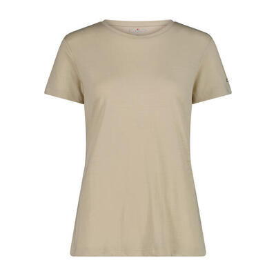 Dames t-shirt met ronde hals van merinowol cmp