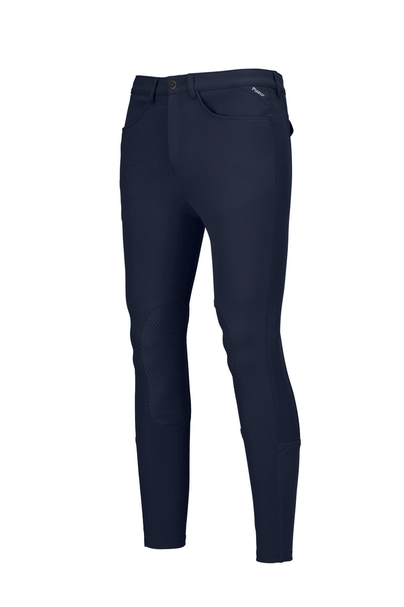 Pikeur Heren Navaro Grip Full Patches Blauw - 4/4