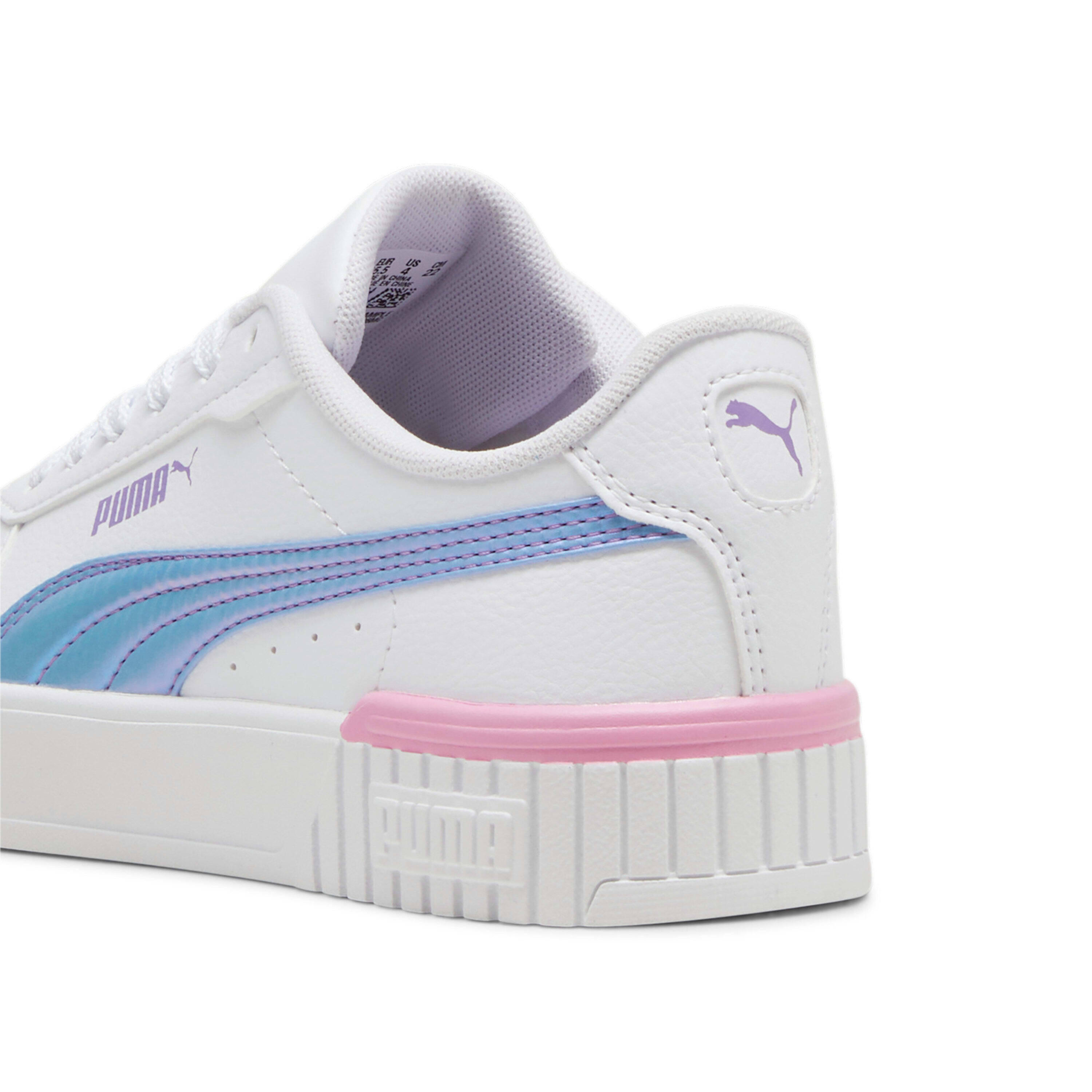 Zapatillas Deportivas de Piel Ecológica Carina 2.0 para Niños/Niñas Blanco 4/7