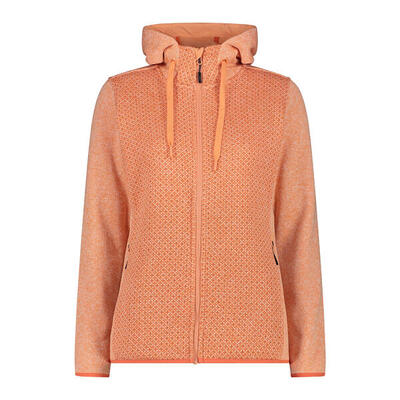 Dames wandeljas met rits en capuchon cmp