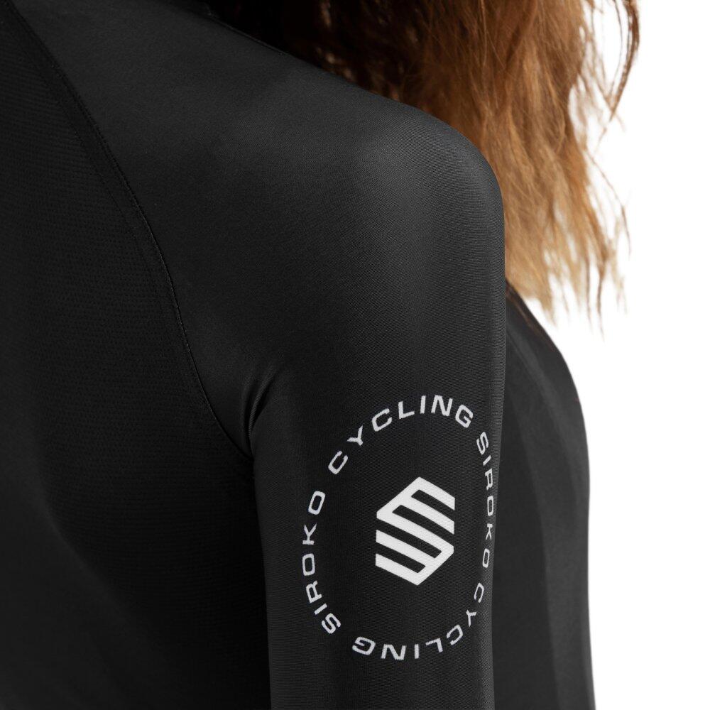 Maillot vélo manches longues femme Cyclisme M2 Eclipse Noir 4/7