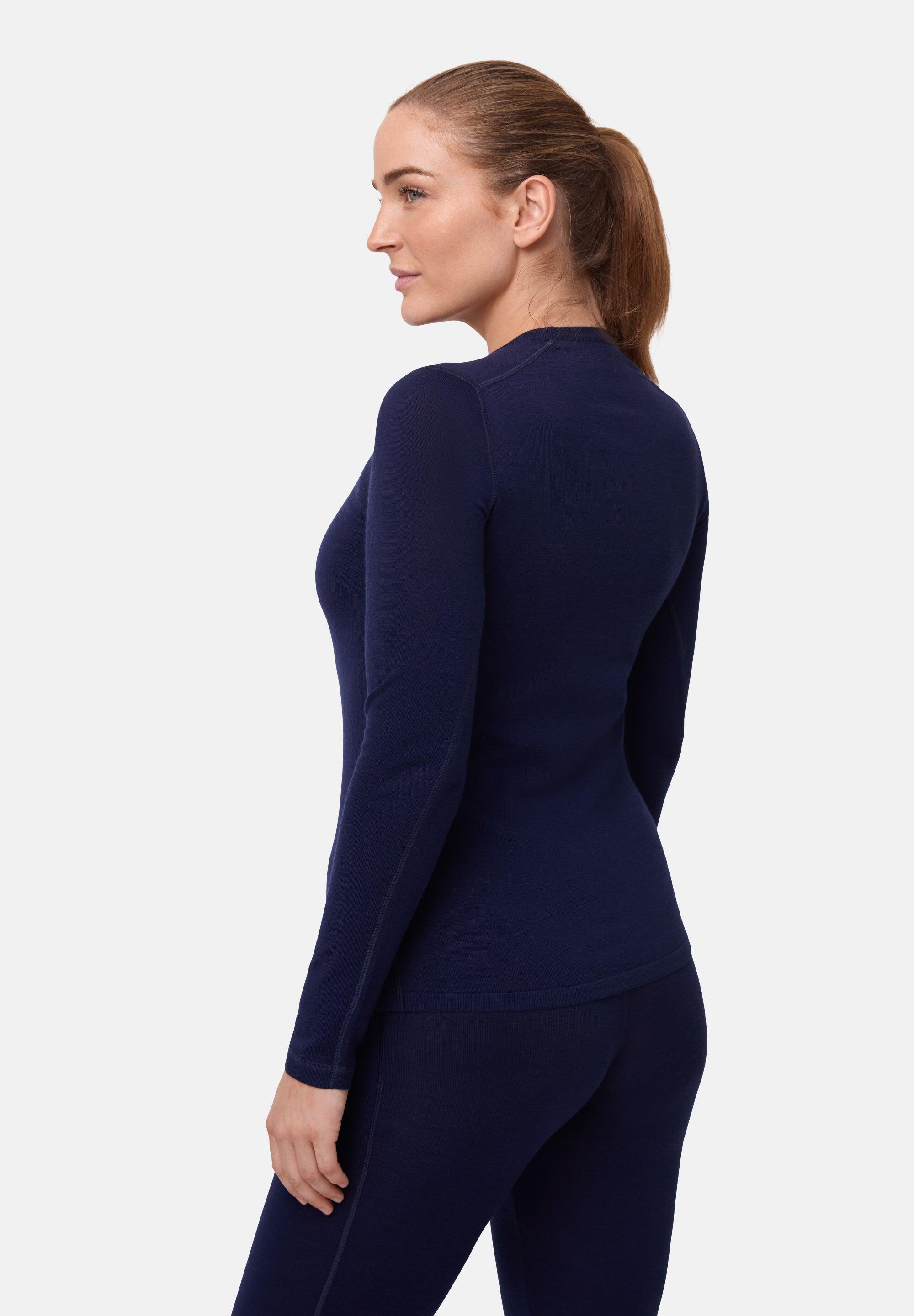 Maglia termica da donna in lana merino a maniche lunghe Morbida e traspirante 4/6