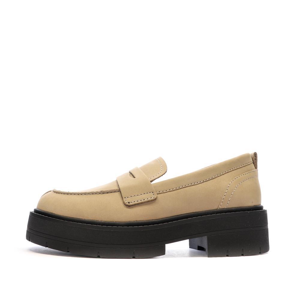 Geox Spherica Women's Beige/Black Loafers