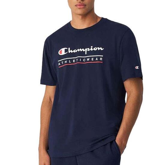 Champion Herren T-Shirt Marineblau Rundhals
