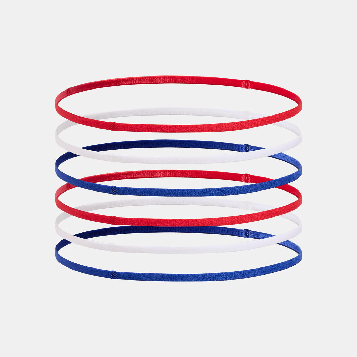Opaska na głowę damska Under Armour Mini Elastic 6PK - red/white 2/3
