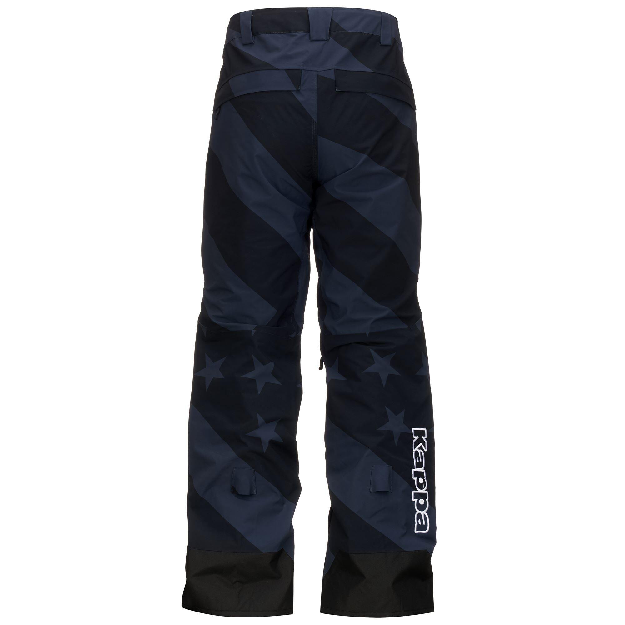 Pantaloni da uomo donna in poliestere blu da snowboard 4/7