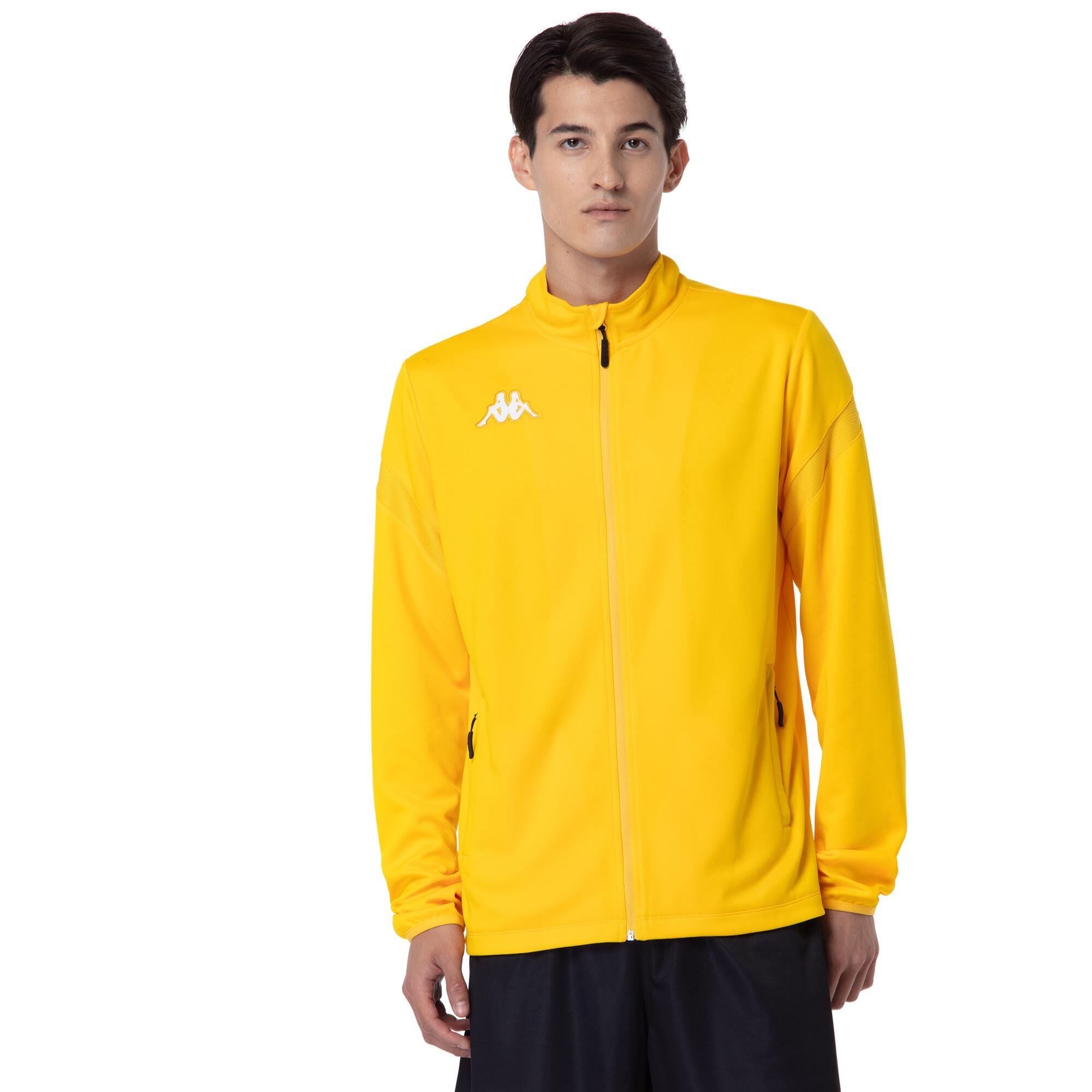Felpe da uomo in poliestere giallo da calcio 2/6