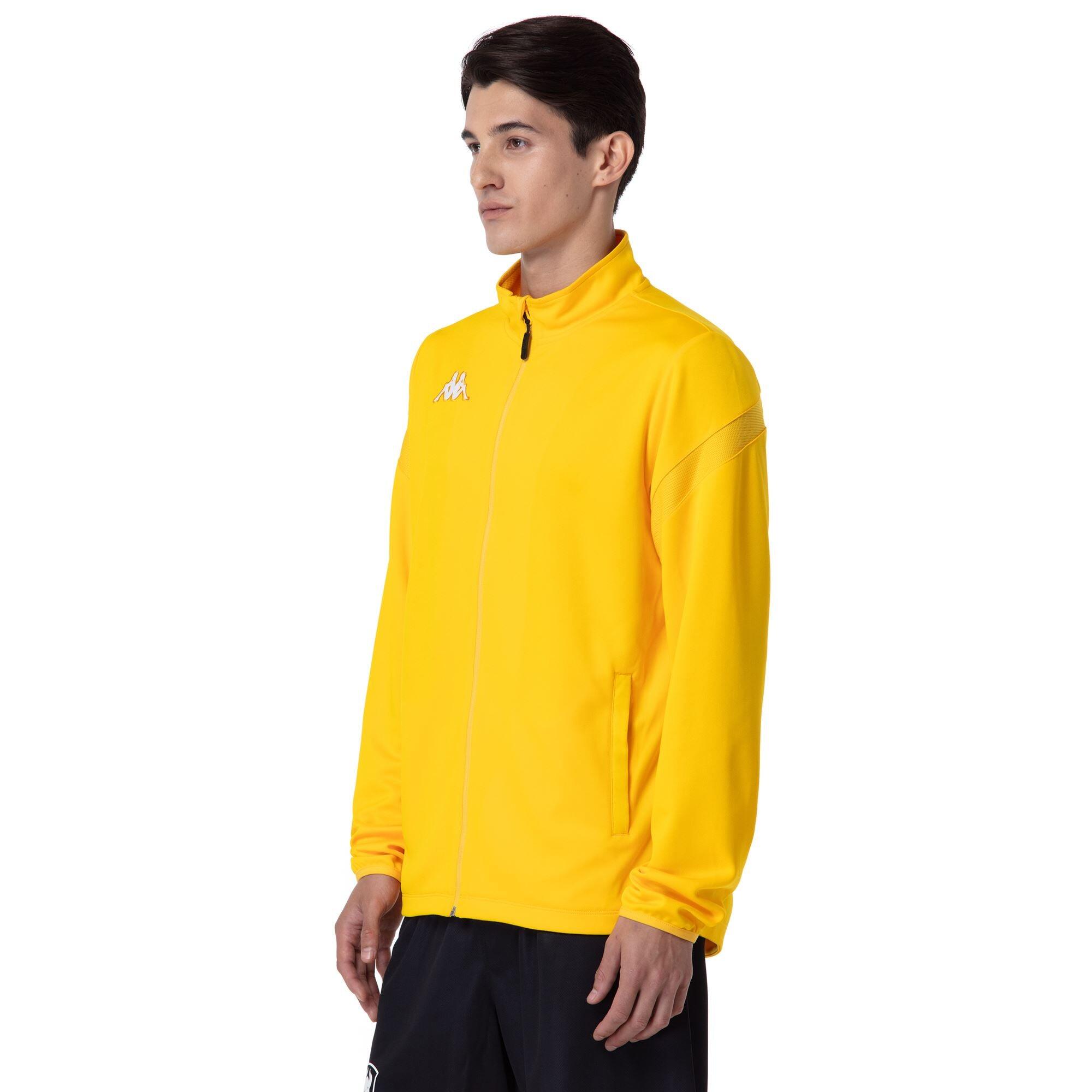 Felpe da uomo in poliestere giallo da calcio 3/6